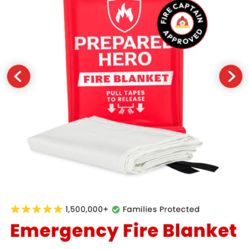Emergency Fire Blanket – Prepared Hero