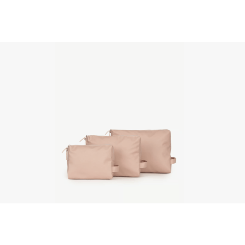 Water Resistant Zippered Pouch Set (3 Pieces)