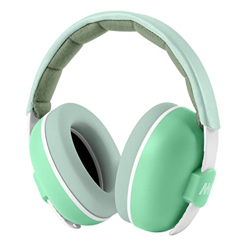 Baby Ear Protection Noise Cancelling Headphones for Babies and Toddlers - Mumba Baby Earmuffs Ages 3-24+ Months MintGreen