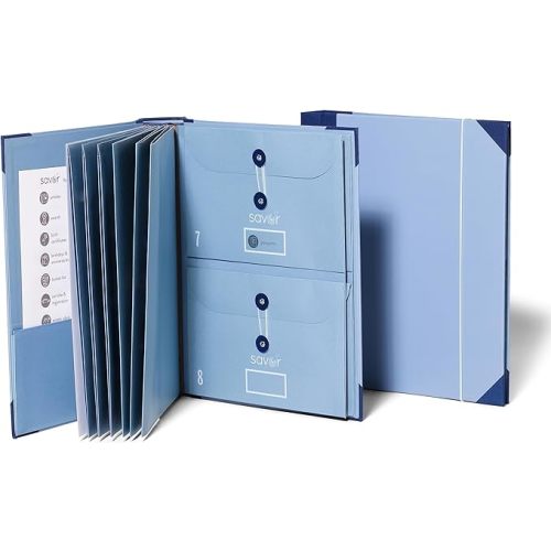 Savor | Folio Document Organizer - Blue