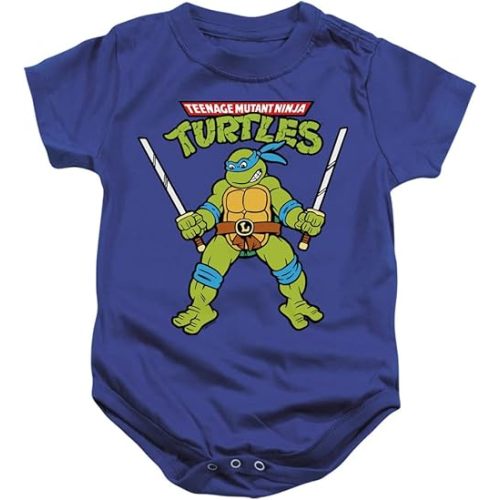 Popfunk TMNT Teenage Mutant Ninja Turtles Retro Leo Infant Baby Boys Onesie Snapsuit