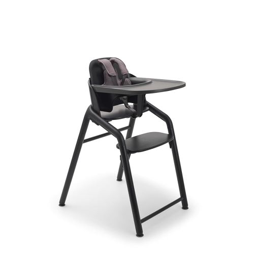 Bugaboo Giraffe Wooden Baby High Chair, Adjustable in 1 Second, Easy to Clean, Safe and Ergonomic Highchair, Suitable from Birth in Combination with Newborn Set (Sold Separately), Black