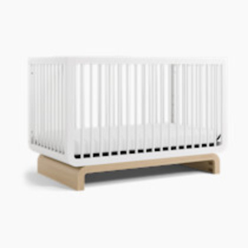 Storkcraft Santorini Deluxe 5-in-1 Convertible Crib - White With Driftwood