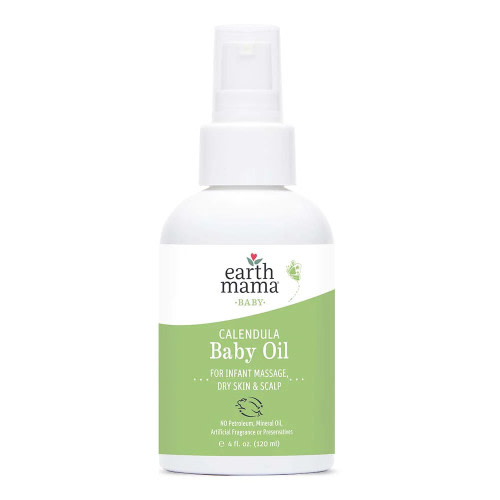 Calendula Baby Oil by Earth Mama, 4oz. | In His Hands