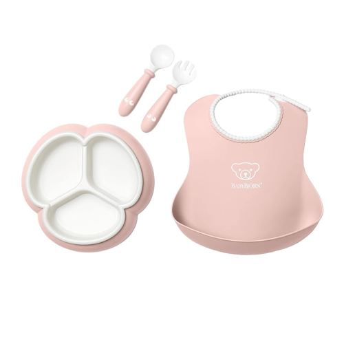 BabyBjörn Mealtime Set, 4 pc, Powder Pink