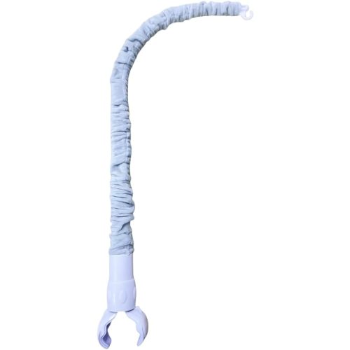 23 inches Baby Crib Mobile Arm,Mobile Arm for Crib with Cloth Cover,Nursery Mobile Arm Baby Mobile Hanger,The Claw Part can be Adjusted Width,DIY Toy Decoration (Grey)