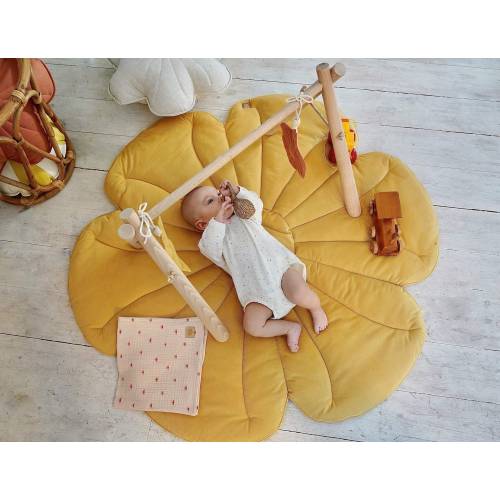 Velvet bloom mat "Honey azalea", Play mat, Kids play mat, Mat for teepee tent, mat for canopy, Baby room, Playmat for girl