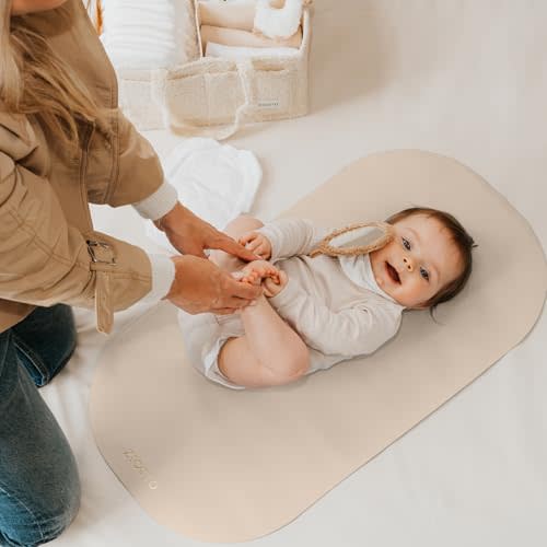 Beautiful Portable Baby Changing Pad - Wipeable and Easy to Clean Diaper Changing Mat - The Perfect Waterproof Vegan Leather Pad for Traveling
