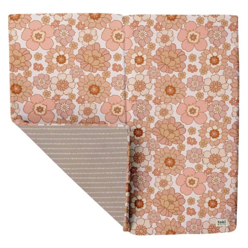 Toki Kids Standard Padded Play Mat 40" x 40", Blooms