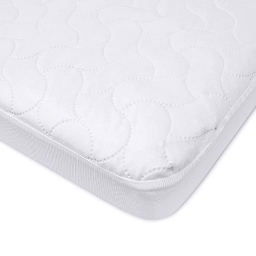 American Baby Company Waterproof Fitted Porta/Mini Crib Mattress Protector, Quilted and Noiseless Mini Crib Pad Cover, White, 38"x24"x5"