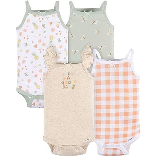 Gerber baby-girls Multi-pack Sleeveless Onesies Bodysuit