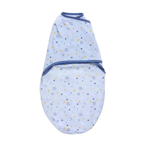ClevaMama Swaddle to Sleep - Blue (0-3m)