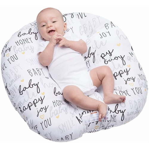 Boys and Girls Stretch Newborn Recliner Pillow, Baby Alphabet Recliner Pillow, Snug Removable Sofa Cushion, White, Super Soft Fit