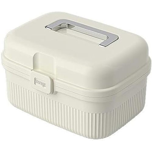 Medical Box, Portable First Aid Kit Storage with Handle and Lock Large Capacity Emergency Supplies Organizer for Home, Travel, Car, and Dorms