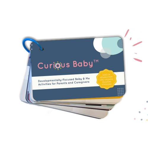 Curious Baby Cards (0-12 mo) – Award Winning 40+ Developmentally-Focused Creative Activities for Parents, Grandparents & Caregivers