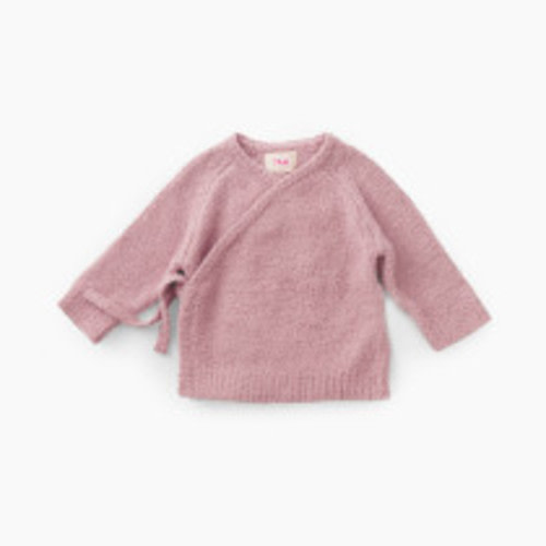 7AM Enfant Fuzzy Wrap Top - Ash Rose, 0-3 M