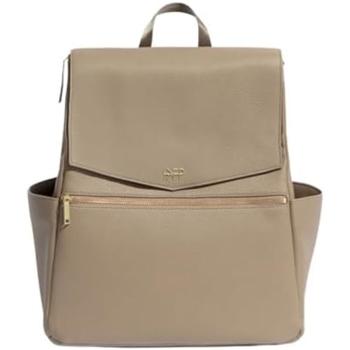 Freshly Picked Classic II Diaper Bag Backpack, Wipeable Vegan Leather Diaper Bag With Changing Pad, Convertible (Aspen V2)
