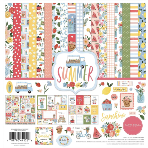 Summer Scrapbook Paper (12x12)