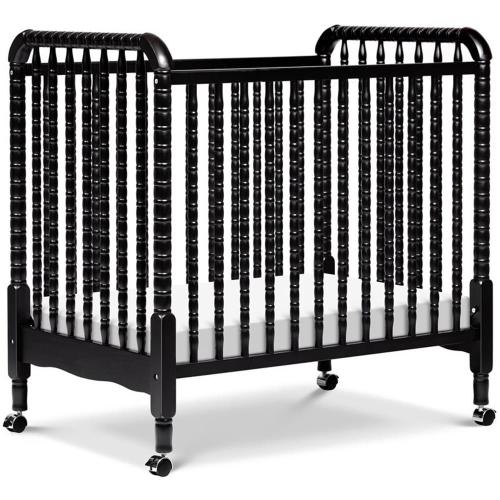 DaVinci Jenny Lind Pine Wood 3-in-1 Convertible Mini Crib in Ebony