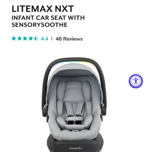 LiteMax NXT Infant Car Seat with SensorySoothe