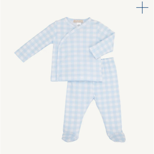 Cameron Cross-Front Set - Buckhead Blue Gingham