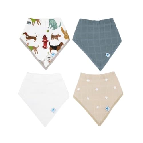 Little Unicorn Cotton Muslin with Fleece Bandana Bib