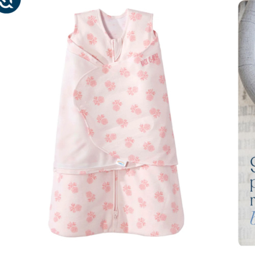 Rose Toss Blush Cotton Swaddle | HALO