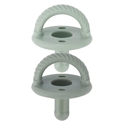 Itzy Ritzy Silicone Pacifiers for 6-18 Months, Set of 2 (Agave & Succulent)