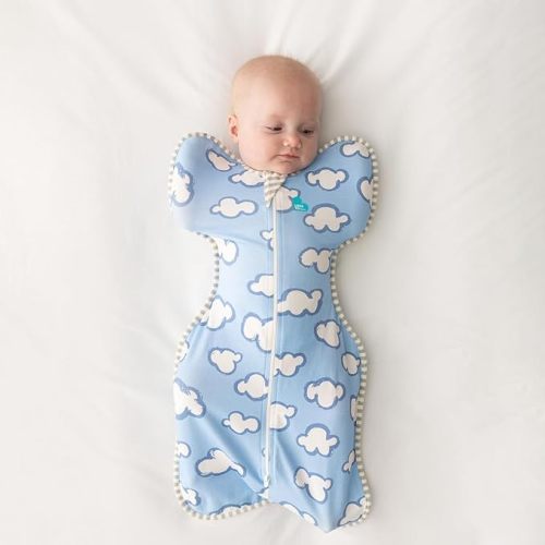 Love to Dream Swaddle UP, Baby Sleep Sack, Self-Soothing Swaddles for Newborns, Improves Sleep, Snug Fit Helps Calm Startle Reflex, New Born Essentials for Baby, 1.0 TOG, 13-19 lbs, Daydream Blue