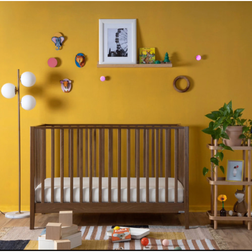 LaLa 3-in-1 Convertible Crib - in Color Walnut