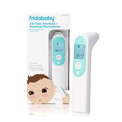 Frida Baby Thermometer, 3-in-1 Infrared Thermometer for Ear, Forehead & Touchless, Digital Baby Thermometer for Infants ,Toddlers, Kids & Adults