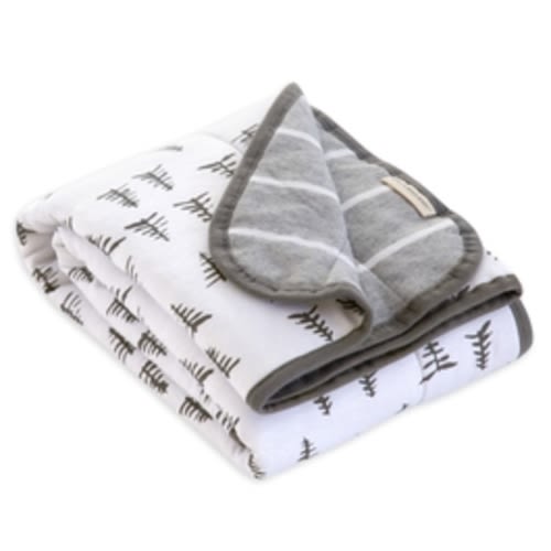Pine Forest Organic Cotton Reversible Soft Baby Blanket