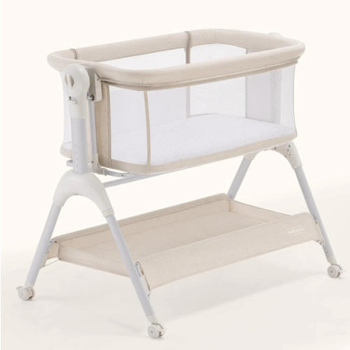HARPPA Cuddly Sway | 3-in-1 Rocking Baby Bassinet & Bedside Sleeper with Anti-Reflux Mattress for Newborns | Attaches to Bed, Adjustable Height, Tool-Free Setup, Portable Wheels, CPSC Certified, Gentle Rocking Motion | Ideal for Infants, Safe Co-Sleeping
