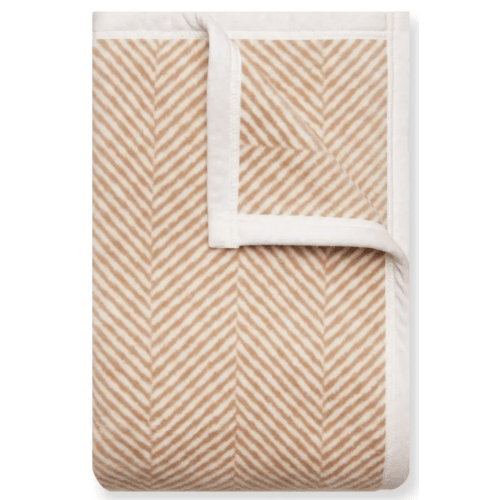 Harborview Herringbone Tan Blanket - Midi