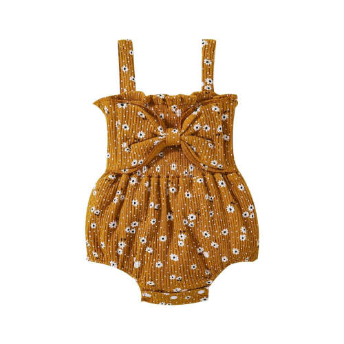 Flower & Dot Bow Onesie – The Ollie Bee
