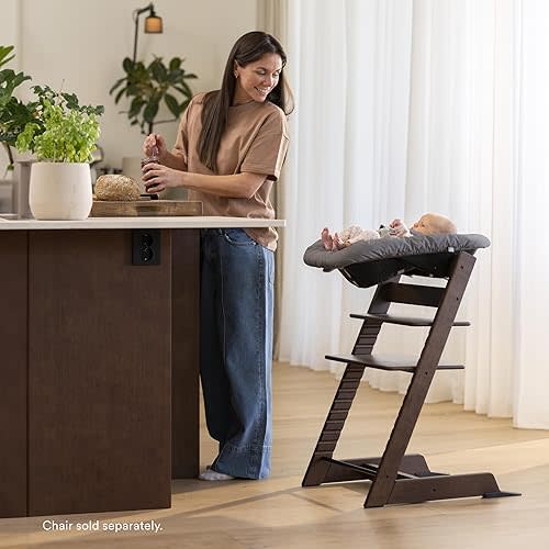 Tripp Trapp Newborn Set, Anthracite - Convert The Tripp Trapp Chair into Infant Seat for Newborns Up to 20 lbs - Cozy, Safe & Simple to Use - Compatible with Chairs After May 2003