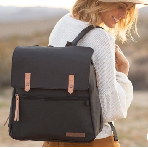 Meta Backpack in Black Matte Canvas