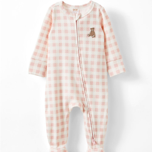 Organic Pointelle Zip All In One Romper