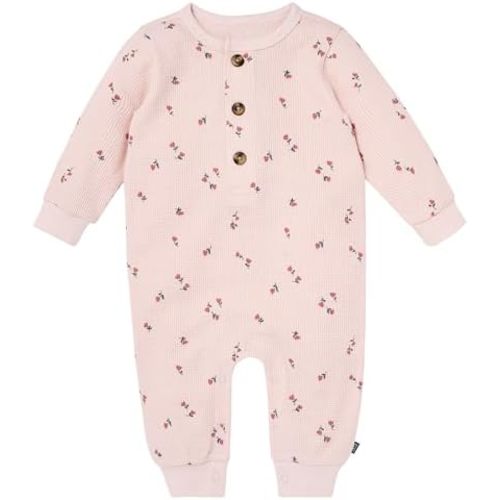 Modern Moments by Gerber Baby Henley Waffle Knit Romper