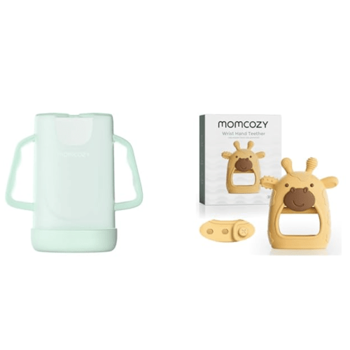 Momcozy Squeeze Pouch Holder and Baby Teether Toys