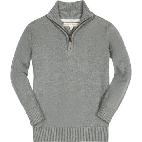 Baby Boys' Organic Half Zip Sweater, Infant, 12-18M