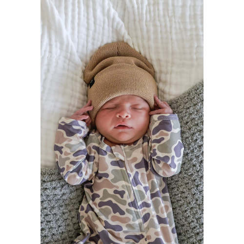 Zipper Footie in Camo Cutie | Caden Lane