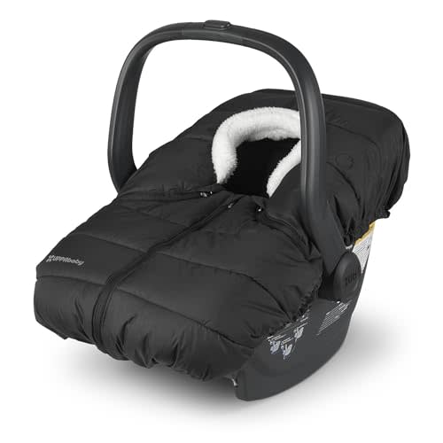 UPPAbaby CozyGanoosh for Aria and Mesa Infant Car Seat Carriers/Easily Attaches to Aria, Mesa, Mesa V2, Mesa Max/Ultra-Plush, Weather-Proof/Charcoal