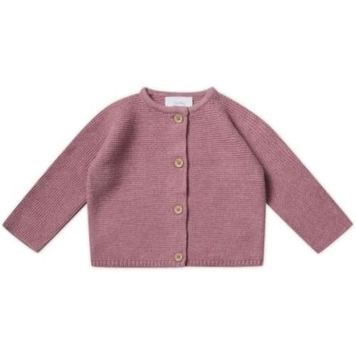 Stellou & friends 100% Cotton Baby Cardigan, Long Sleeve Knit Sweater for Kids, Unisex Tops for Infant, for Children 0-6 Yrs