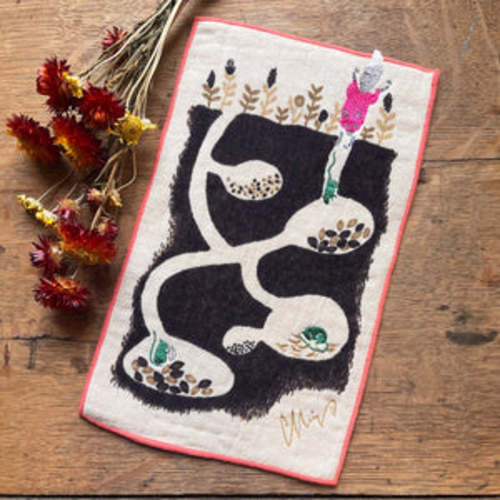 Fox Tiny Pocket Handkerchief/Washcloth – Pink Moon Goods