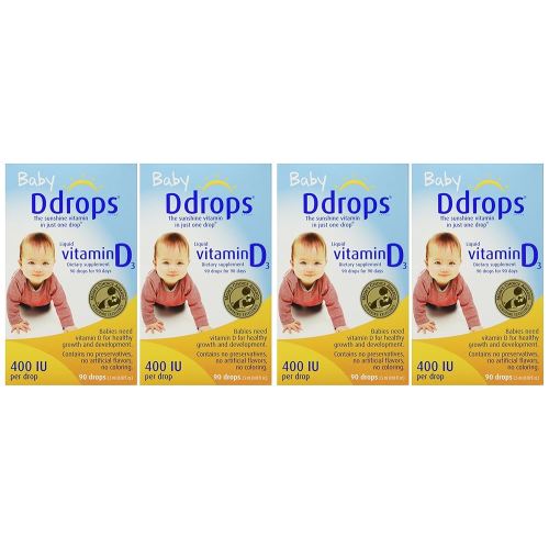 Ddrops Baby 400 Iu 90 Drops 0.08 Fluid Ounce (4 Pack)