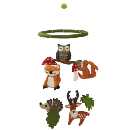 Forest Animals Felted Mobile – Baby Grand