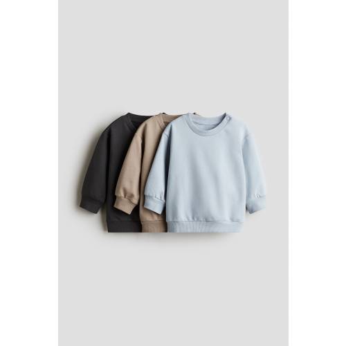 3-PACK COTTON SWEATSHIRTS
