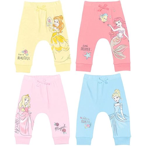 Disney Princess Cinderella Ariel Belle Aurora 4 Pack Pants - Cinderella, Belle, Ariel, Aurora