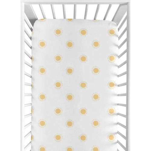 Sweet Jojo Designs Sun Fitted Crib Sheet | Wayfair